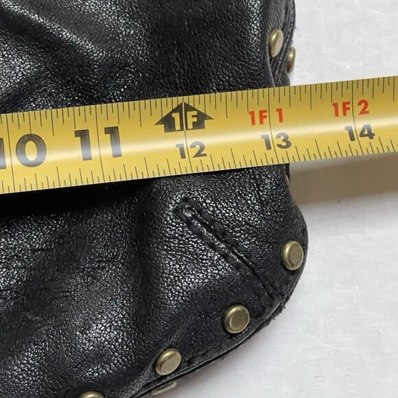 Fossil Winslet Black Leather Shoulder Bag Boho Bucket - Picture 7 of 8